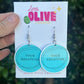 Fully Customisable Drop Statement Dangle or Stud Earrings - Your Design, Logo, Sports team, party theme Your Style!