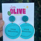 Fully Customisable Drop Statement Dangle or Stud Earrings - Your Design, Logo, Sports team, party theme Your Style!
