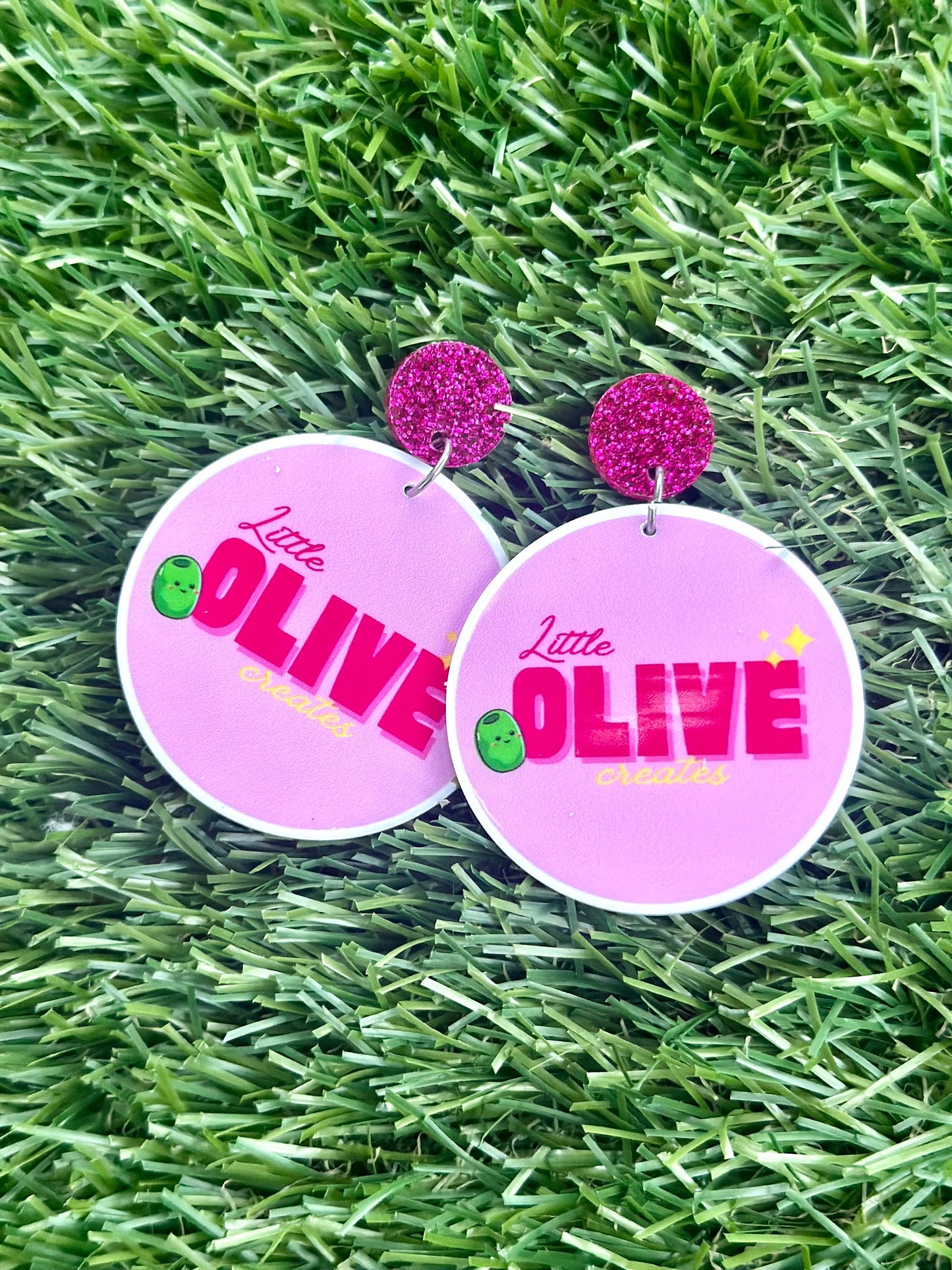 Fully Customisable Drop Statement Dangle or Stud Earrings - Your Design, Logo, Sports team, party theme Your Style!
