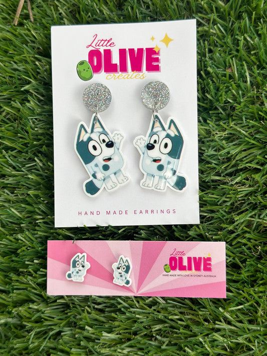 Bluey-Inspired Muffin Earrings