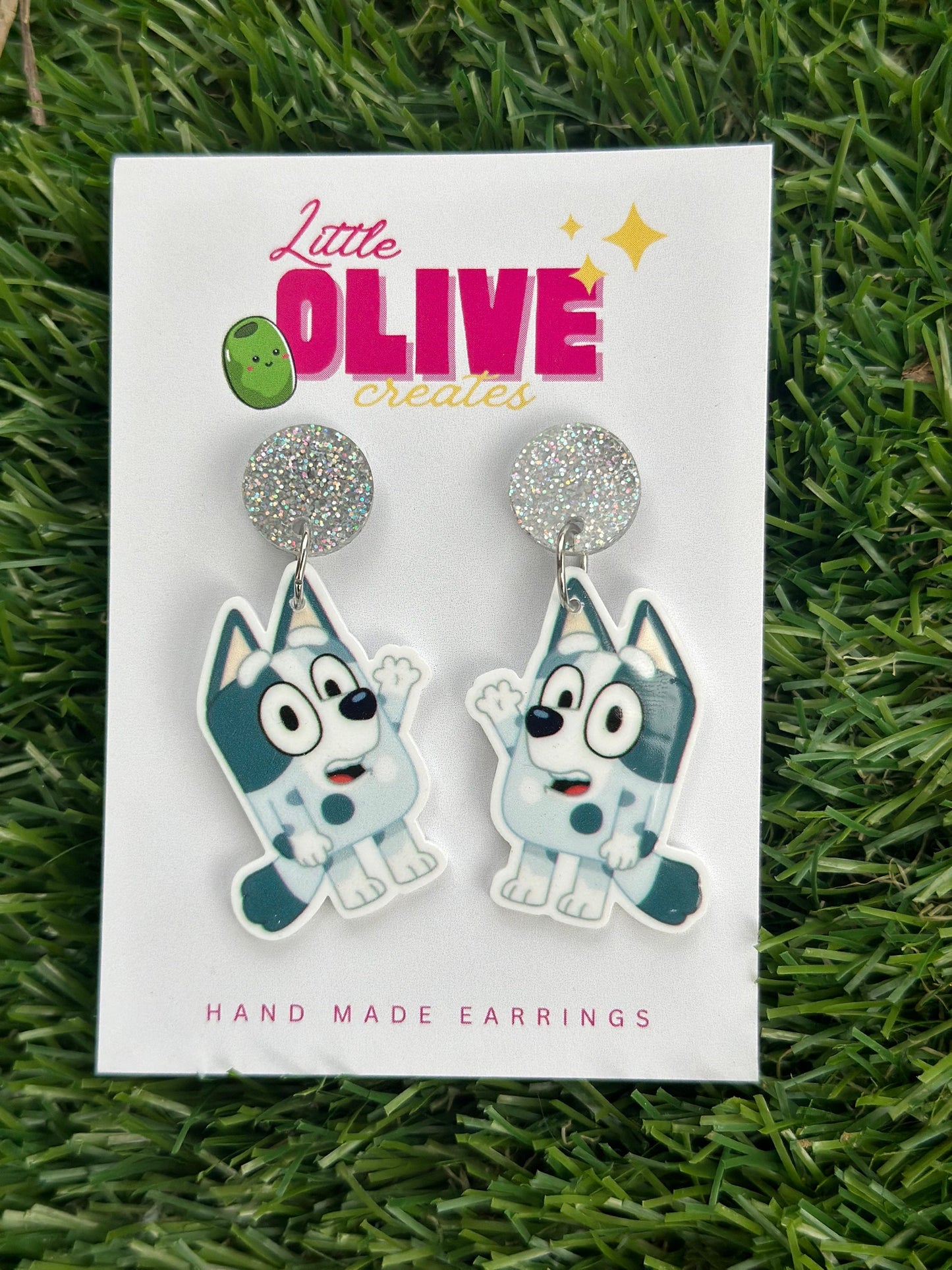 Bluey-Inspired Muffin Earrings