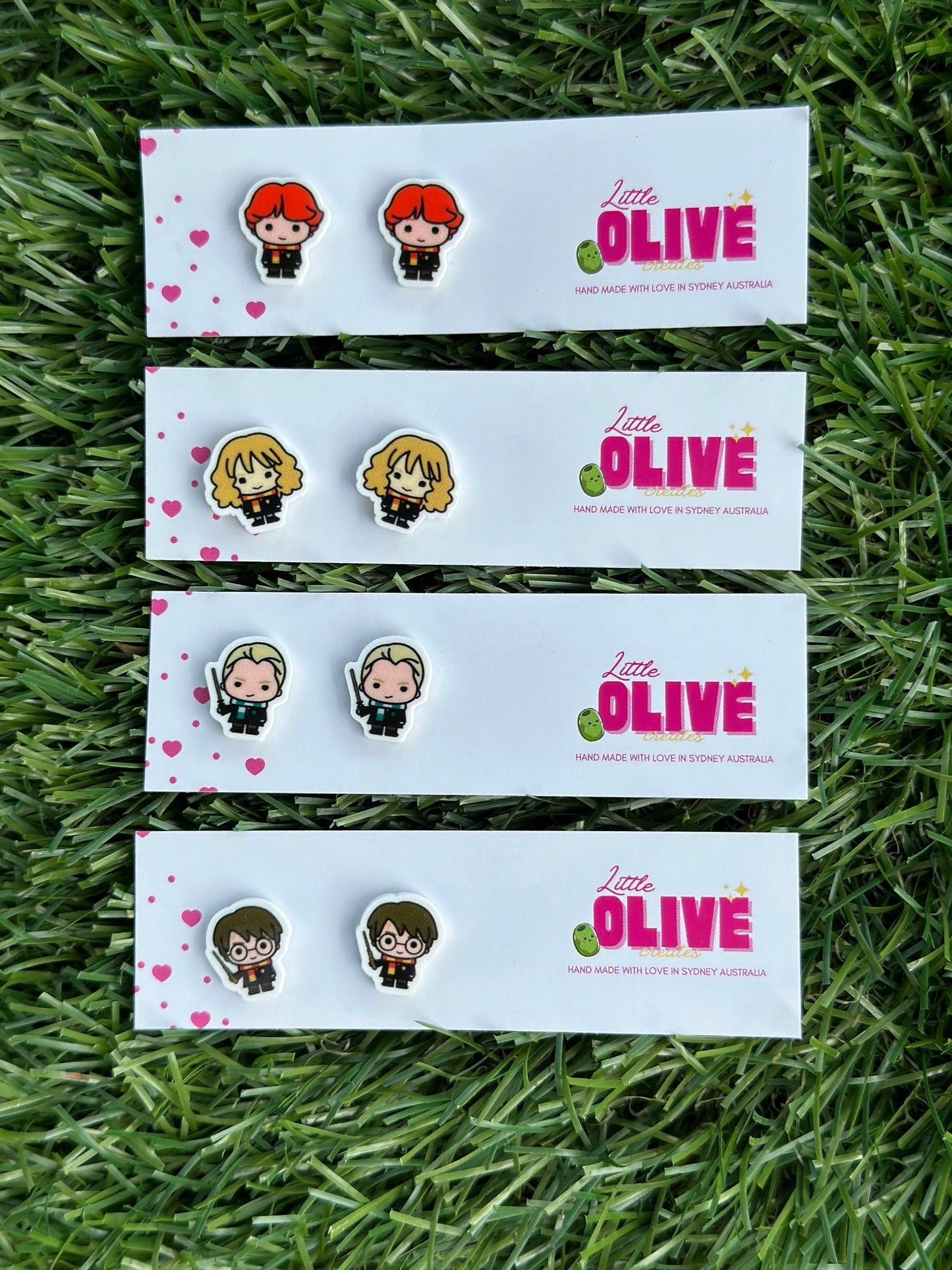 Wizarding World Stud Earrings - Perfect for Potter Fans!