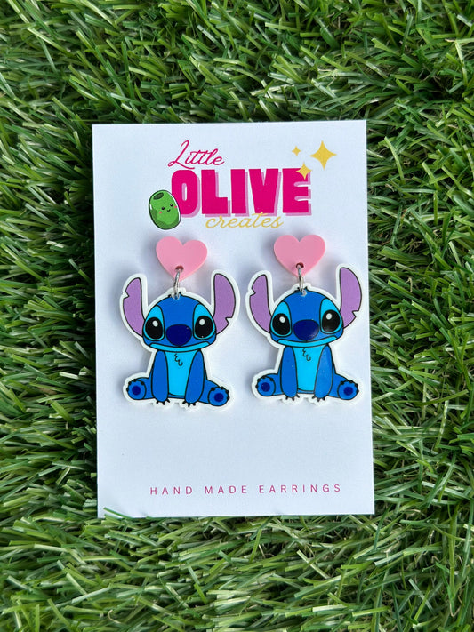 Adorable Stitch Dangle Earrings for Disney Lovers