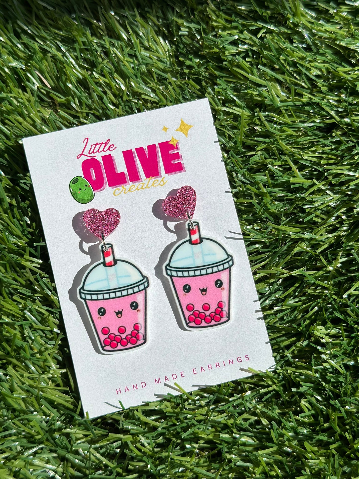 Bubble Tea Bliss Dangle Earrings