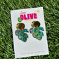 Glitzy and Gorgeous Leaf Dangle Earrings - for Plant Lovers