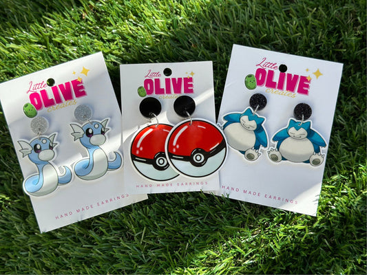 Adorable Pokémon Dangle Earrings - Choose Your Style!