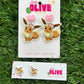 Adorable Pokémon Eevee Flower Crown Earrings - Studs and Dangles Available!