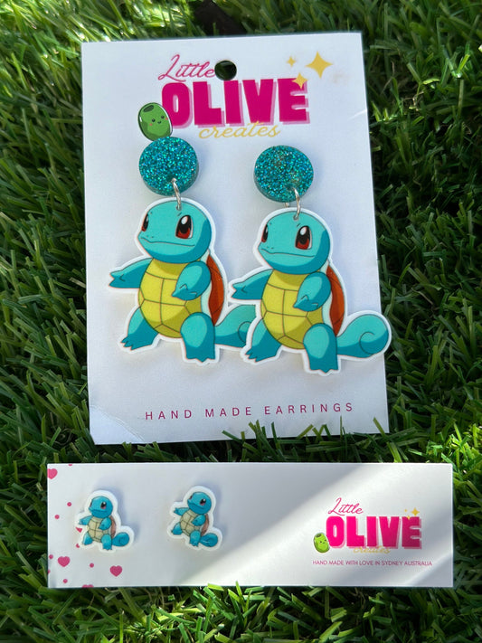 Pokemon Squirtle Earrings: Splash into Style!