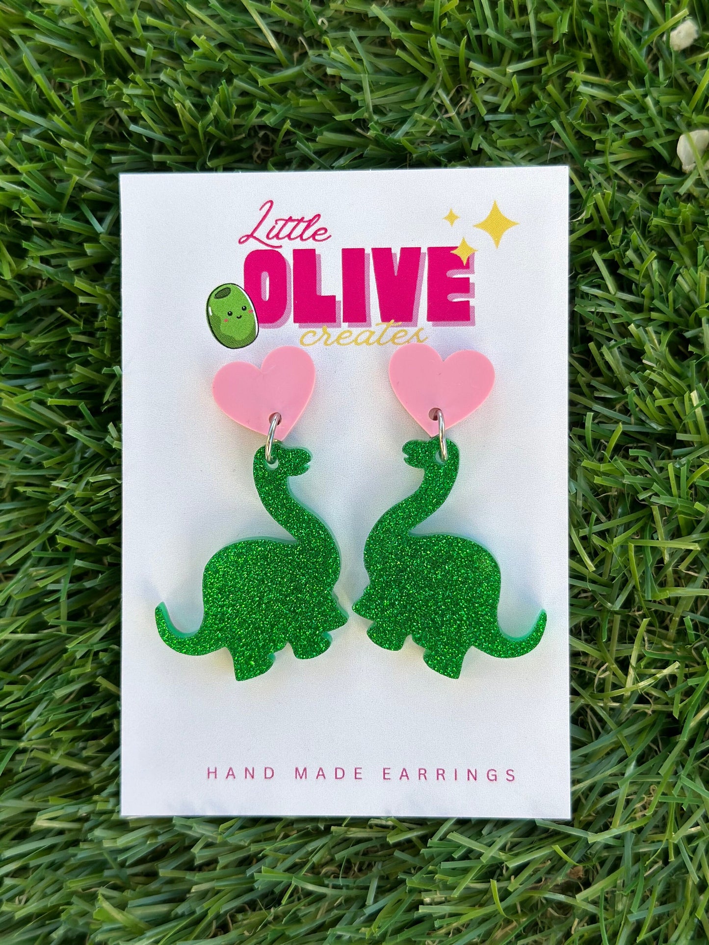 Dino Delight Dangle Earrings - Playful Prehistoric Charm