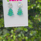 Hand- Painted Christmas Tree Mini Dangle