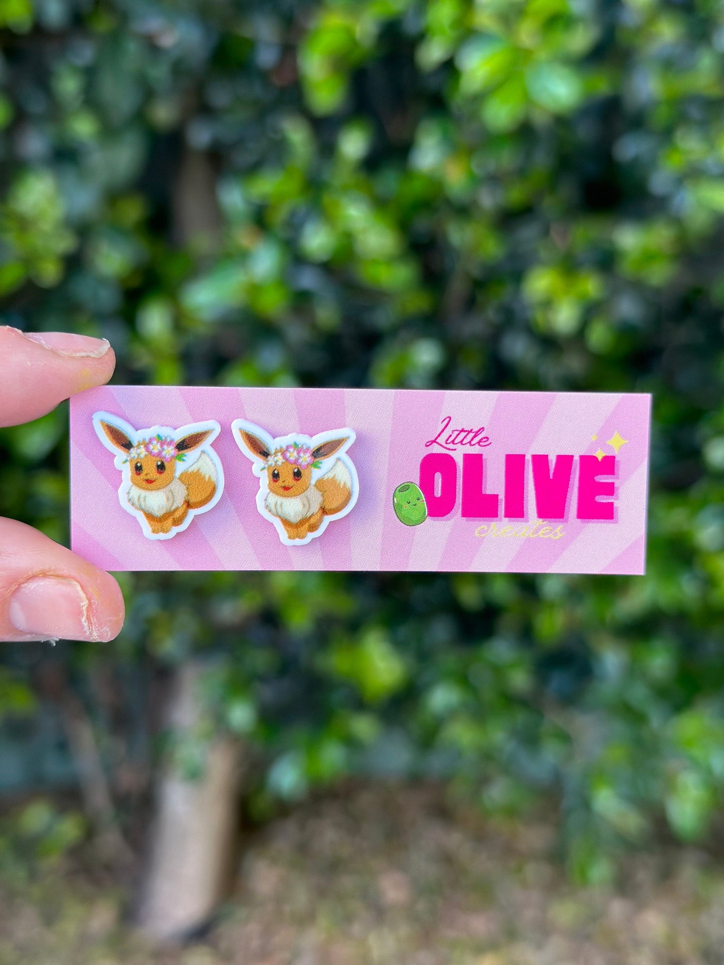Adorable Pokémon Stud Earrings Set - Your Choice of Eevee, Squirtle, and Mewtwo
