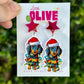 Super Cute Dachshund Christmas Earrings - Festive Holiday Pup