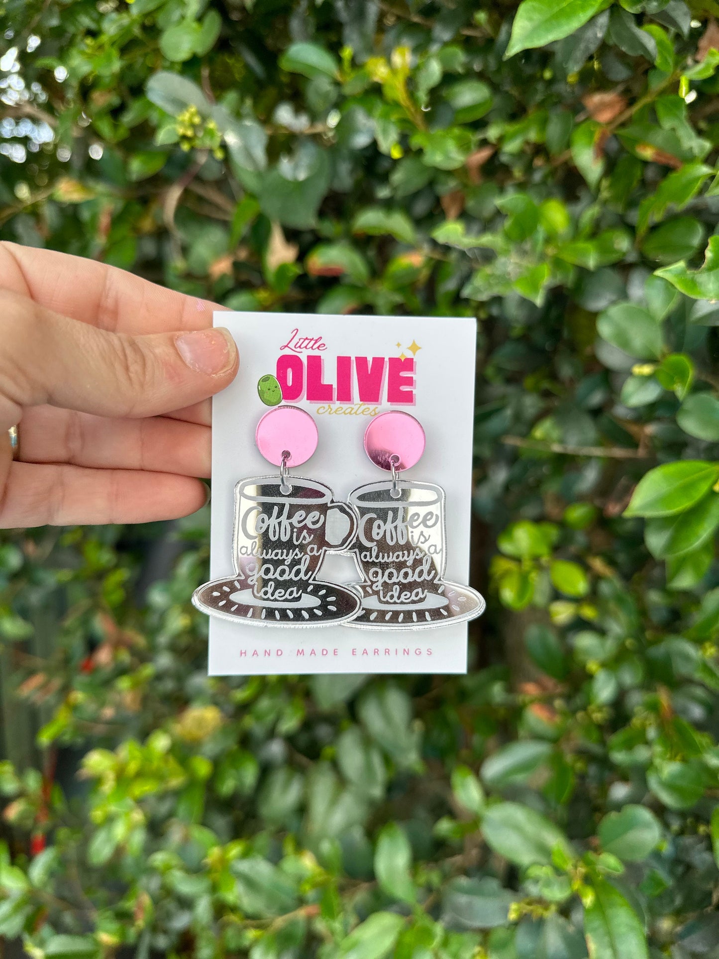 Tea/Coffee is Always a Good Idea' Statement Dangle Earrings - Savor the Flavour