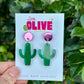 Gorgeous Cactus Mini Dangle Earrings - Nature-Inspired Elegance for Plant Lovers