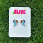 Adorable Bluey Christmas stud Earrings - 2 Festive Styles