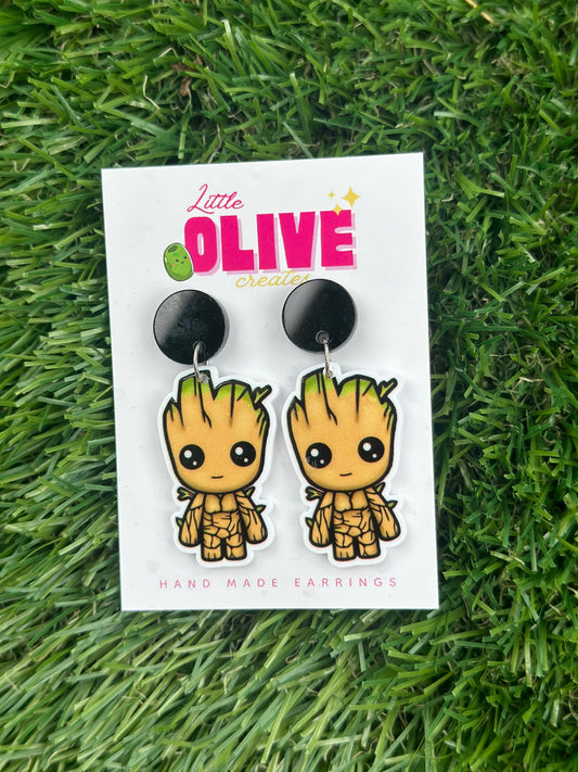 Guardians of the Galaxy Groot Stud or Dangle Earrings