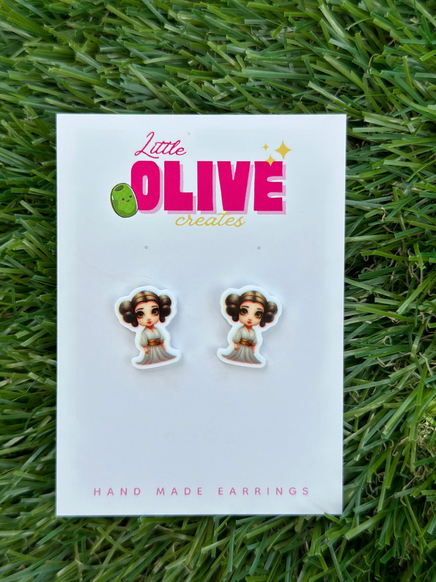 Fun Star Wars Earrings - Princess Leia or Chewbacca Designs