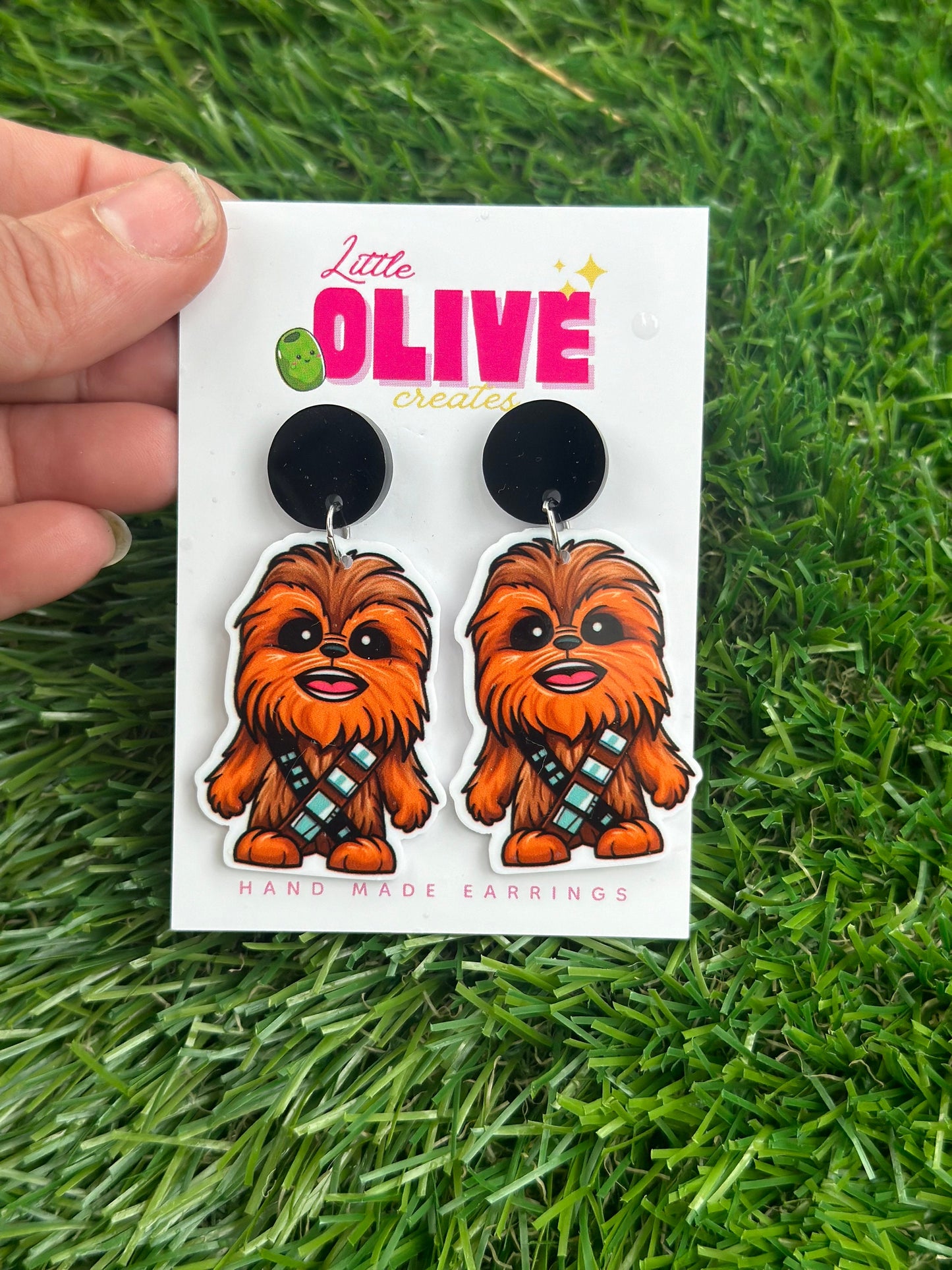 Fun Star Wars Earrings - Princess Leia or Chewbacca Designs