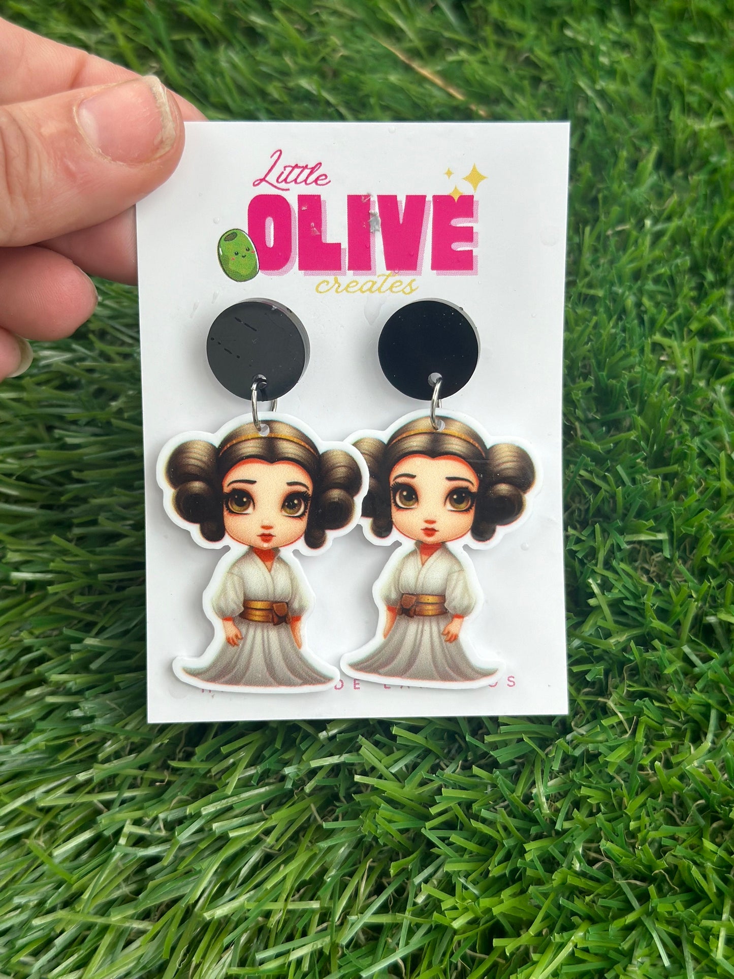 Fun Star Wars Earrings - Princess Leia or Chewbacca Designs