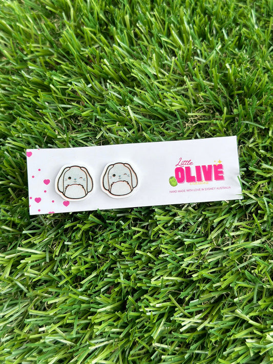 Hop Into Easter with Our Squishmallow Bunny Stud Earrings!